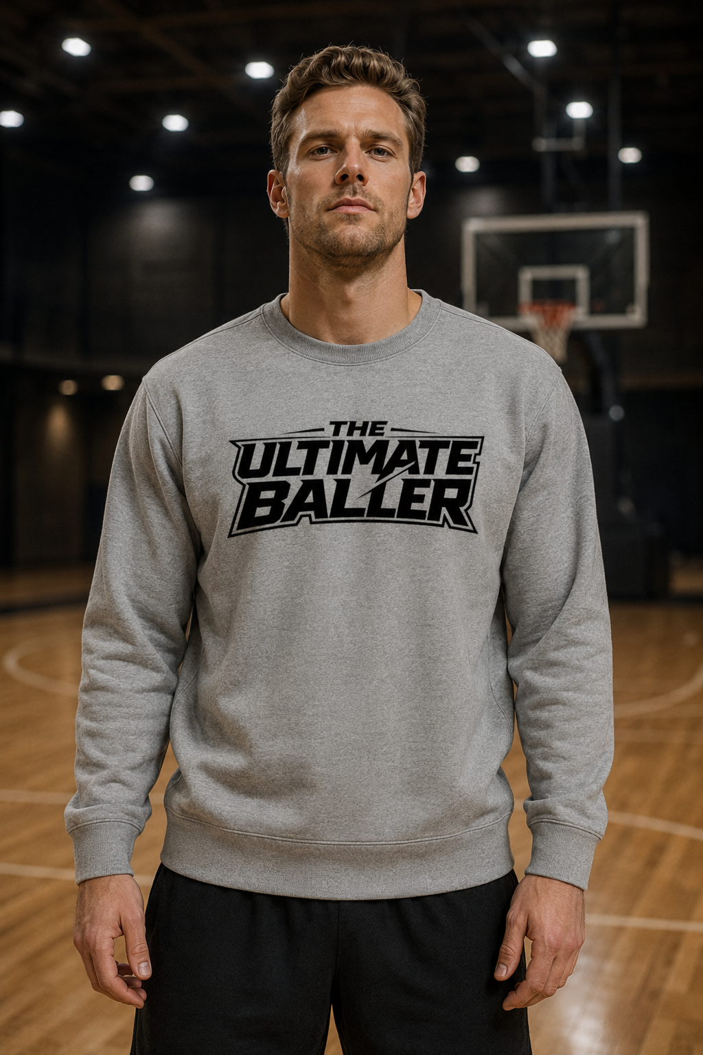 The Ultimate Baller Game Day Hoodie - Athletic Grey