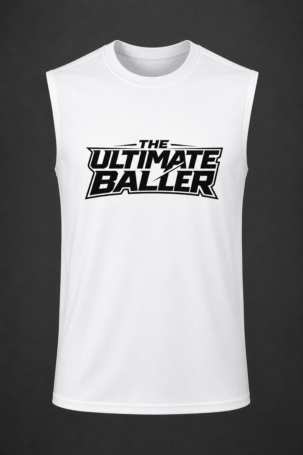 The Ultimate Baller Performance Sleeveless Shirt | White